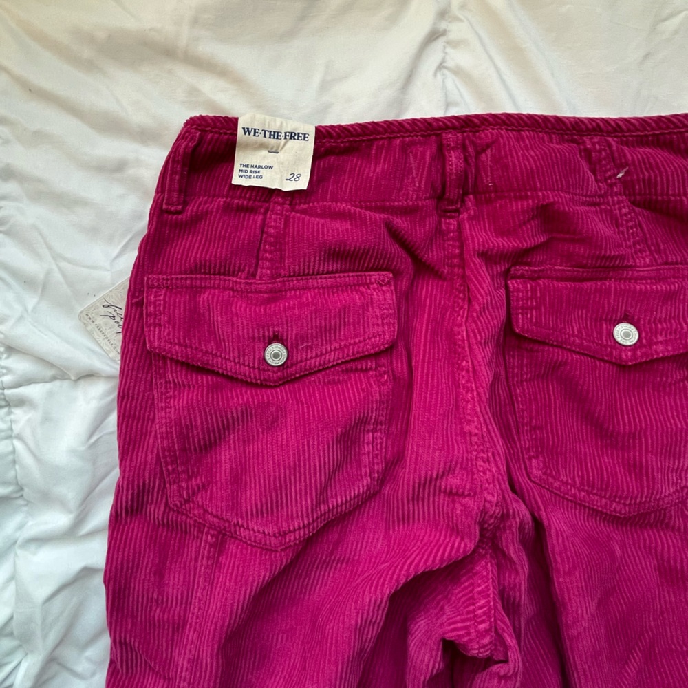 NWT FREE PEOPLE WIDE LEG CORDUROY PANTS